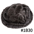 Male Hair Prosthesis Toupee Men Mono& Soft Pu Durable Men Wigs 6" Replacement Exhuast Systemes Unit 100% Human Hair Male Wig