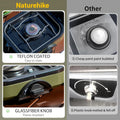 Naturehike 2 Burner Folding Camping Stove Portable Propane Gas Stove with Carry Bag 16000 BTU Stove Outdoor Picnic Equipment