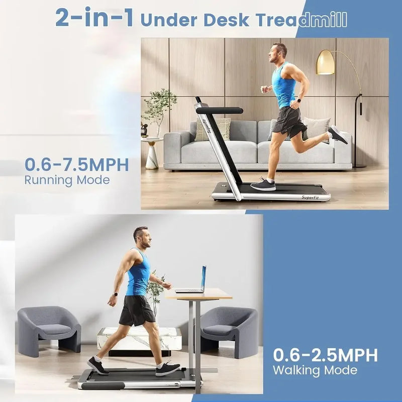 Dual - Function Desk Treadmill, 2.25HP with Touch & App - View 2 | SAMAG