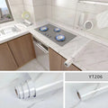 PVC 40cm Waterproof Marble Self-Adhesive Wallpaper Bathroom Cabinet Countertop Contact Paper Waterproof Wall Sticker