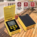 2 Group Automatic Watering System Dual Pump Solar Drip Irrigation System with Rain Sensing Digital Display Screen Child Lock