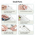 1 Pair New Elastic No Tie Shoelaces Semicircle Shoe Laces For Kids and Adult Sneakers Shoelace Quick Lazy Metal Lock Laces
