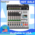 8 Channel Mixer Depusheng AG8 Professional Audio Mixing 99 DSP Digital Effects Audio Console Mixer DJ Console for Audio Stage