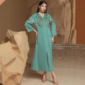 Dubai Abayas for Women Party Dress Jalabiya Embroidery Ramadan Eid Muslim Vestidos Morocco Arab Long Islam Kaftan Party Islamic