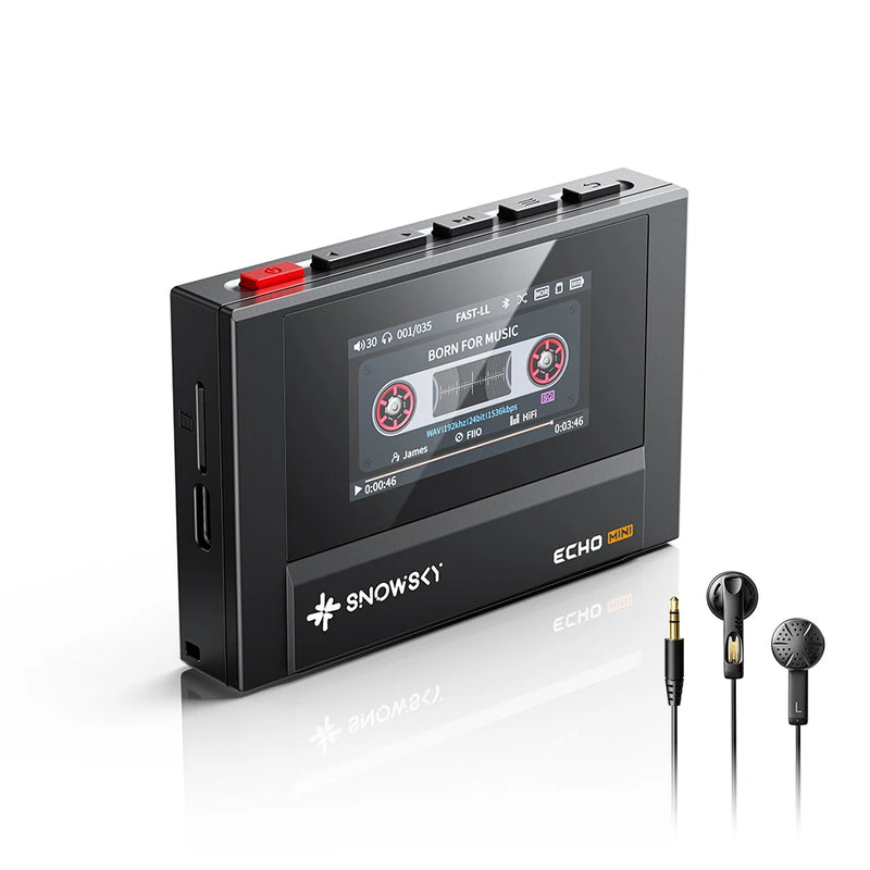 SnowSky/FiiO Echo Mini HiFi Bluetooth MP3 Pure Music Player, 15Hours Playback, 3.5mm/4.4mm Headphones Output