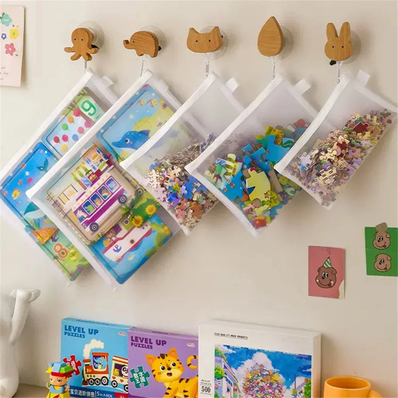 9pcs Mesh Zipper Pouches - A4/A5/A6 Large Capacity&Durable Organizer File Bags,For Office, Travel, Pencil Case & Puzzle Storage