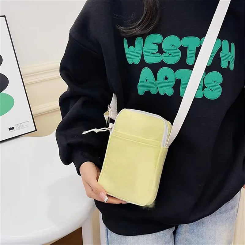 New Fashion Mobile Phone Bag Women's Messenger Bag All-match Mini Small Crossbody Bag Hanging Neck Coin Purse Vertical Handbag