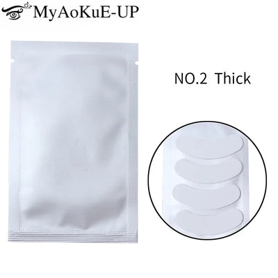 25/50/100/200/500 No.2 Thick Silicone Eyelash Pad Patch | SAMAG