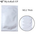 25/50/100/200/500 No.2 Thick Silicone Eyelash Pad Patch Under Eye Pad For Eyelash Extension Silicone Pad Eyelash Extension Tool