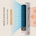 Mini Bladeless Fan Towers Fan Airs Conditioner 3 Speed Adjustables Modes Desk Airs Cooler Standing/Lying Living Room Cooling Fan