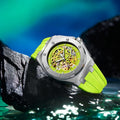 ONOLA 3834 Automatic Mechanical Men's Watch Fashion Sport Waterproof Luminous Watches for Men Silicone Strap Relogio Masculino