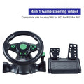 Vibrating USB Steering Wheel for Multi Platform Gaming Compatible with For Switch For xbox 360 For PS4 and More