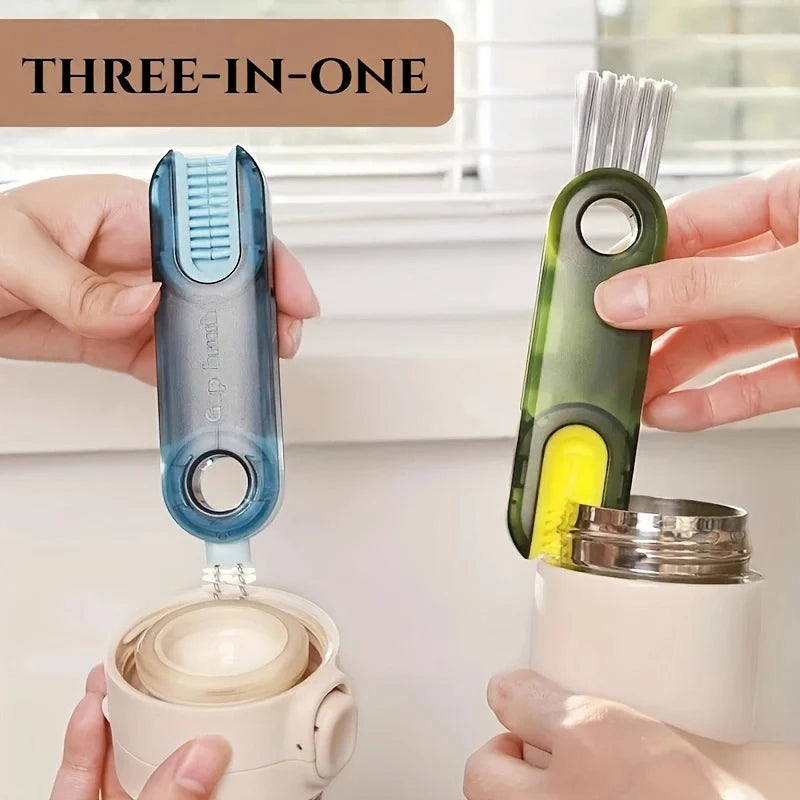 Cleaning brush three in one cup water artifact thermos - Visuel 2 | SAMAG