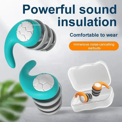Silicone Noise Cancelling Earplugs Filter Sleep Swimming | SAMAG