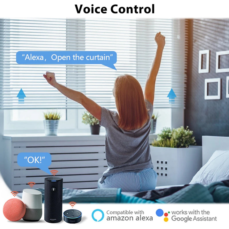 LoraTap ZigBee Shutter Switch Module Electric Motorized Curtain Blind Tuya Smart Life Roller Voice Control by Alexa Google Home