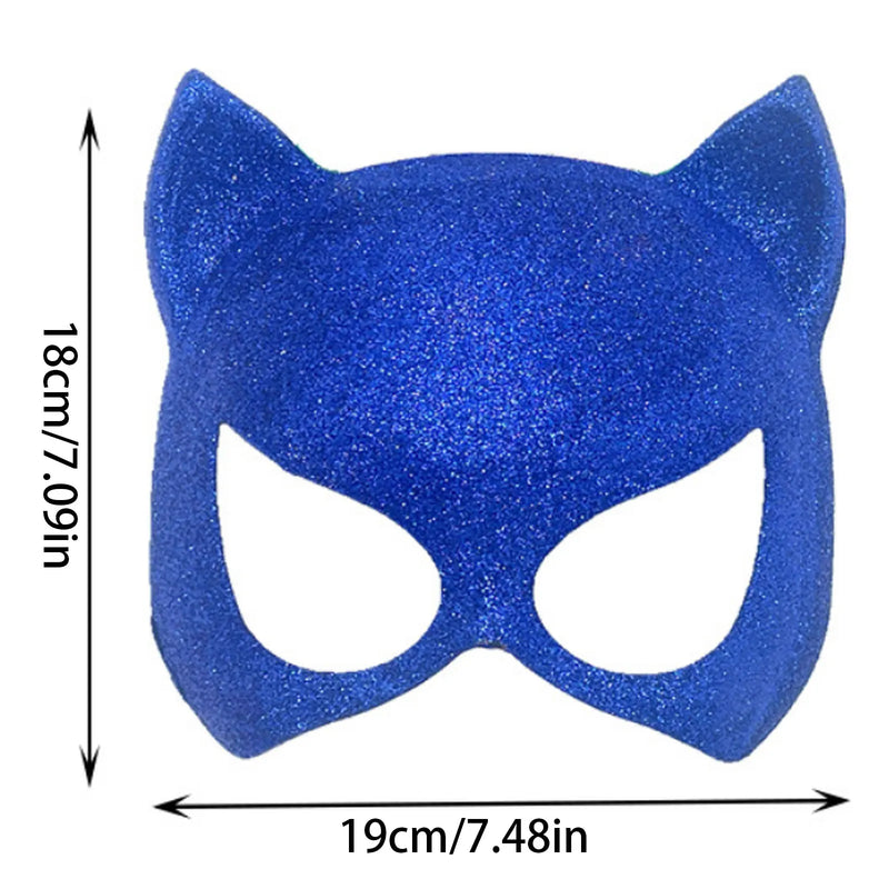 Masquerade Mask Fashion Party Rave Cats Ear Half Face Cosplay Mask Venetian Mardi Gras Party Props Women Halloween Masks