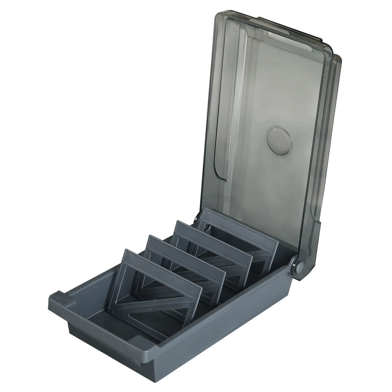 JIELISI Name Card Box Business Card Holder For Desk With Dividers And Index Tabs For Men And Wowen 500 Cards Capacity