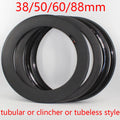 Newest 700C Road Bike Glossy Matt UD 3K 12K full carbon fibre Bicycle wheels carbon tubular clincher tubeless rims V Disc brake