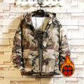 Camouflage Men Jackets Winter Cotton Padded Coat Thick Warm Hooded Outerwear Male Casual Loose Streetwear Men's Clothing