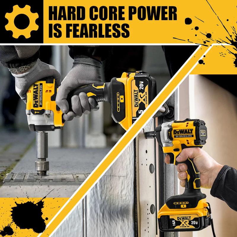 Dewalt DCF921 Cordless Electric Brushless Impact Wrench High Torque LED Light 406N.m Lightweight - View 2 | SAMAG