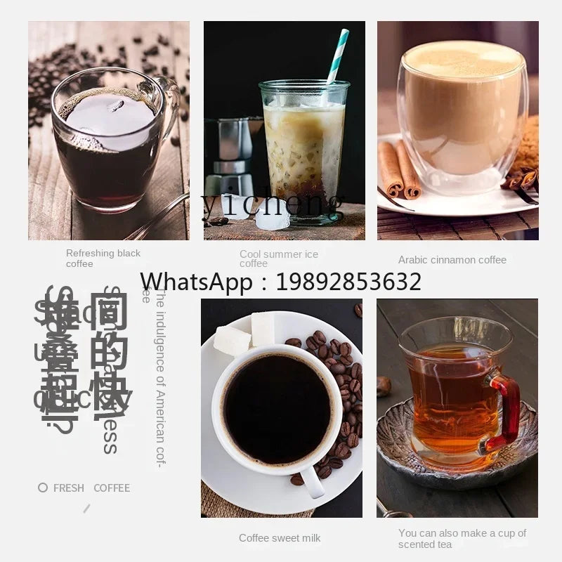 Coffee Machine Automatic Grinding, Grinding, Punching and Boiling Integrated Office Drip Type Tea Making Device Pot