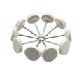 10PCS Jewelry Polishing Wheel Cloth Cotton Wool Brass Steel Wire Abrasive Brush For Rotary Tools 2.35 Shank