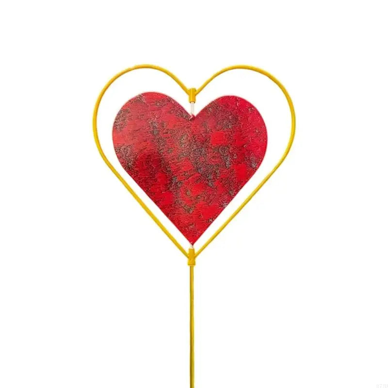 Garden Decors for Outside,Metal Love Heart Decorative Garden Stakes Yard Art Garden Decorations for Outdoor Pathway 37JD