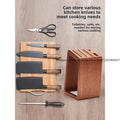 Solid Wood Knife Rack Multi - functional Kitchen Antibacterial Mildew - proof Household Storage - View 3 | SAMAG