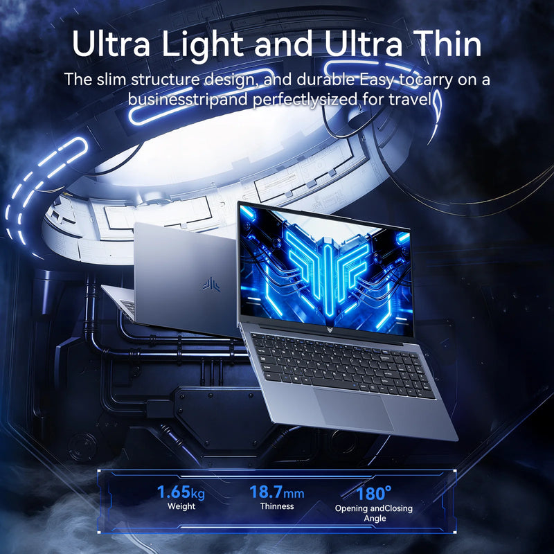 NIPOGI LX15Pro Laptop, AMD Ryzen-7 5700U Computer, 15.6-inch FHD (1920 X 1080) Display, 16GB DDR4 512GB SSD 180° Fold, WiFi 6 BT