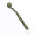 Black Monkey Fist Steel Ball Key Chain for Girls - Outdoor Security Protection Self Defense Lanyard for Bearing Broken Windows