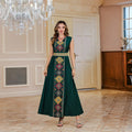 Eid Muslim 2 Piece Set Women Embroidery Dresses Open Abaya Suit Jalabiya Ramadan Dubai Kaftan Party Vestidos Cardigan Robe 2025