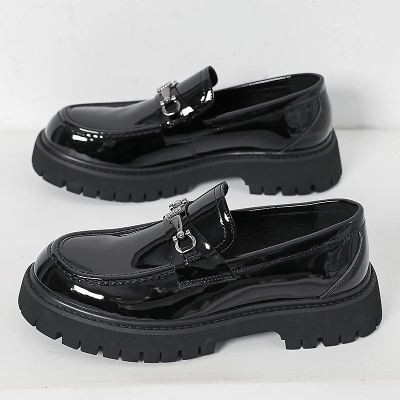 Hot-selling Men's Leather Loafers Slip on Flats Anti-slip Daily Moccasins Travel Business Casual Shoes Handmade Driving Shoes