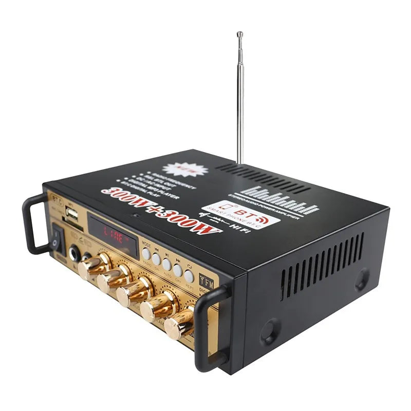 Home Theater Amplifiers Audio 220V Bass Audio Power Bluetooth Digital Amplifiers Hifi FM Auto Music Subwoofer Speakers