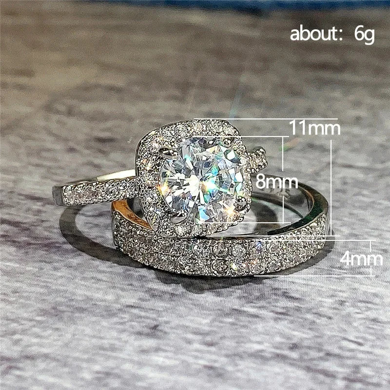 Real 18k Gold Diamond Ring for Women To Join Party Peridot Gemstone Anillos De Wedding Diamante Engagement - Visuel 4 | SAMAG