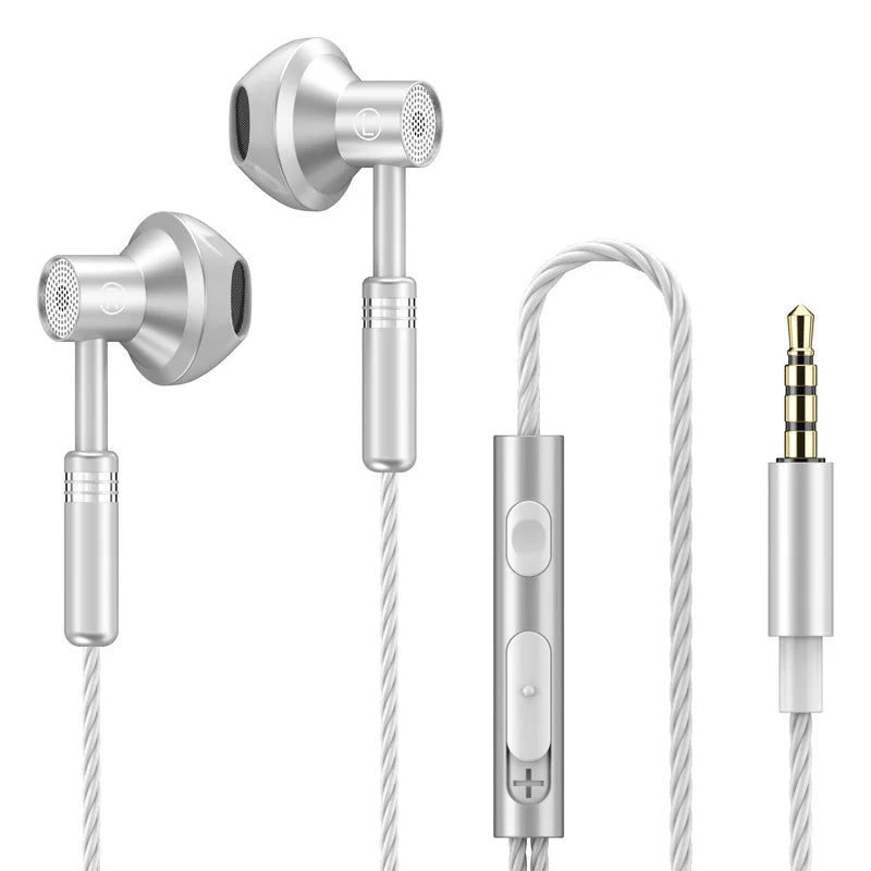 EARDECO Wired Headphones In-ear Phone Earphone Earbuds Sport Mobile Headphones 3.5mm Metal Headset Stereo Earphones with Mic
