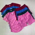 1-2 Pieces Sports Sets Short Sleeve Seamless Yoga Top Gym Suit T-shirt Set Fitness Set Women Workout Running Sports Shorts