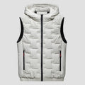 Men Autumn Winter Thickened Waistcoat Hooded Sleeveless Zipper Placket Vest Coat Down Vest Outwear Men's Iinsulated Vest