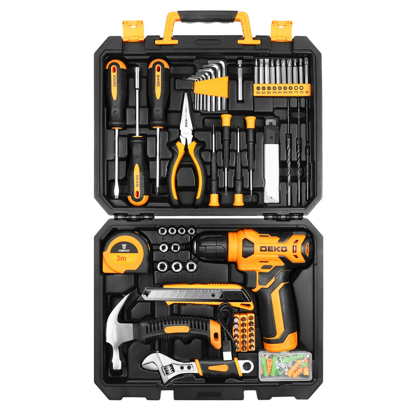 DEKO 126Pcs Power Tool Combo Kits with 8V Cordless Drill, 10MM 3/8'' Keyless Chuck, Professional Home - View 7 | SAMAG
