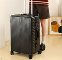 Large Capacity Aluminum Frame Luggage, 20/24 Inch Spinner Wheels Travel Suitcase, Sturdy & Durable for Men & Women