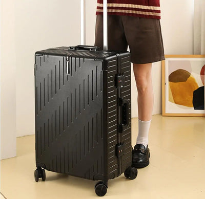 Large Capacity Aluminum Frame Luggage, 20/24 Inch Spinner | SAMAG