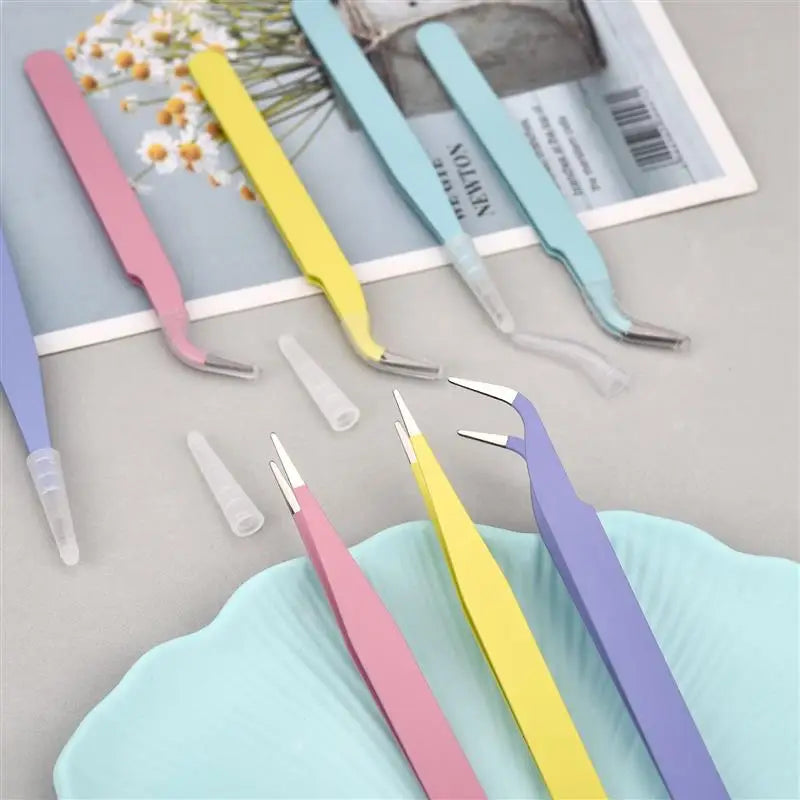 Stainless Steel Tweezers Jewelry Making Tools DIY Epoxy Resin Mold Color Kits Handmade Accessories - Visuel 4 | SAMAG