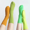 Professional Dance Socks Cotton Mid-tube Bottom Modern Dance Sock Non-slip Silicone Indoor Fitness Socks Floor Socks Dance Sport