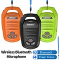 ABBREE Wireless Bluetooth Speaker Microphone Handheld Mic For Baofeng UV-28 UV-21 PRO UV-32 Quansheng UV-K6 TK11 Walkie Talkie
