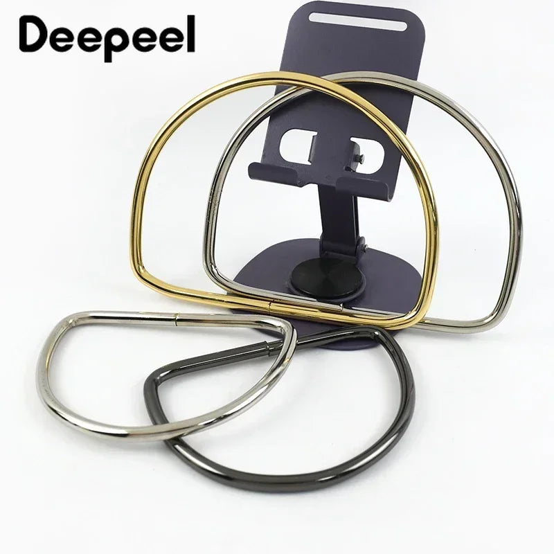1-10Pcs D Ring Shape Metal Handles Replacement DIY Handbags Bags Purse for Making Women Bag Belt Hardware Accessories