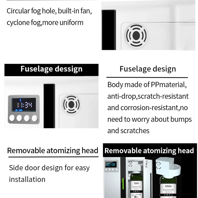 Scent Machine Aroma Diffuser 160ml Fragrance Diffuser For Large Area Hotel Lobby Home Fragrance Smell Distributor Bluetooth