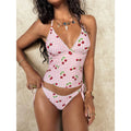Halter V Neck Slimming Bathing Suit Beachwear Women Two | SAMAG