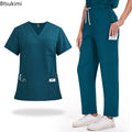 Summer Short Sleeved Hospital Doctor Uniforms Spa Uniforms Dental Clinic Medical Scrubs Suits Pet Grooming Veterinary Nurse Sets