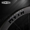 BIKE MYTH TCW50 Carbon Fiber Road Disc Brake Wheelset 50mm High Rim Aerodynamic Compatible with Tubeless Tires 700C Carbon Wheel