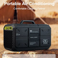 Outdoor Air ConditionPortable Outdoor Air Conditioning Road Camping Mobile Unit Battery Power Plastic Easy Carry No Installation