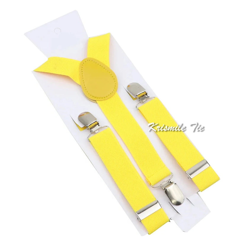 Fashion Men Kids Suspender Bowtie Sets For Wedding Party | SAMAG